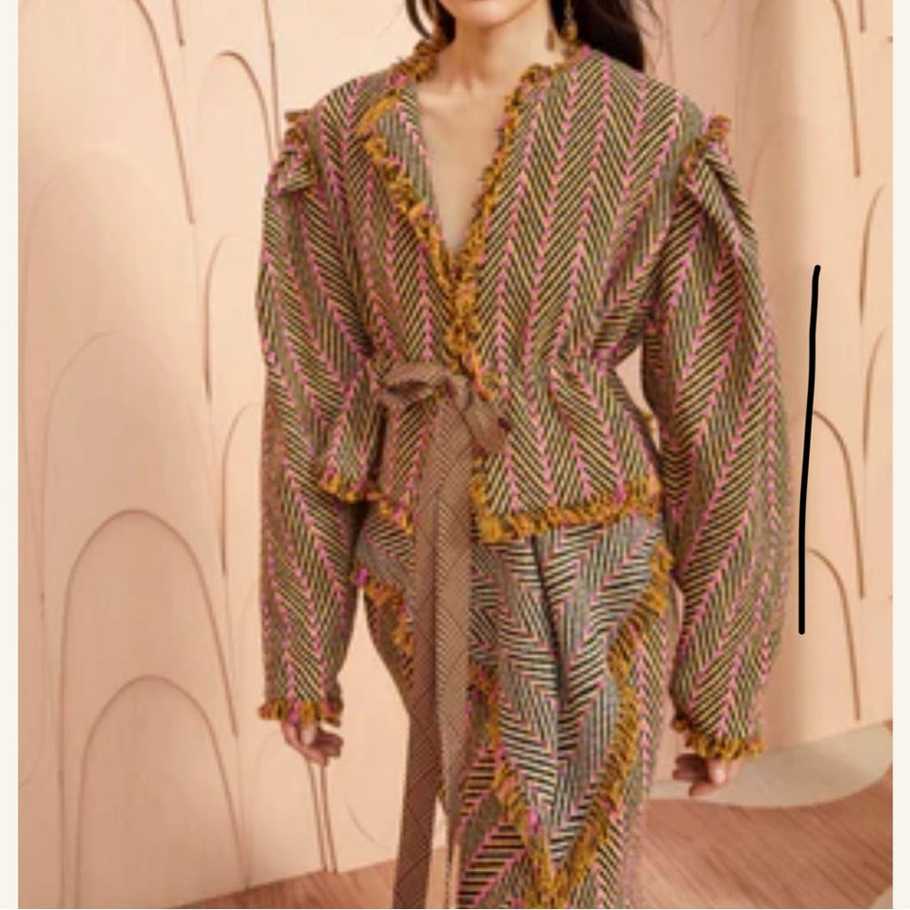 Ulla Johnson Ames Jacket Tiger’s Eye Pink Orange Size S